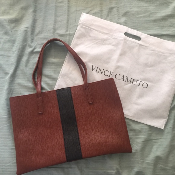 vince camuto vegan leather tote
